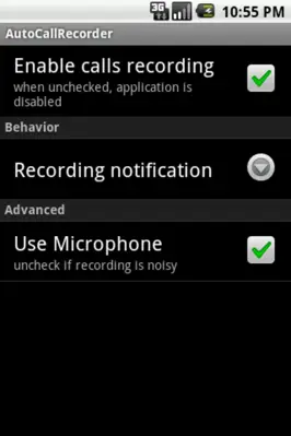 AutoCallRecorder android App screenshot 0